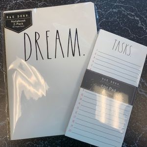 Rae Dunn notebook and list pad